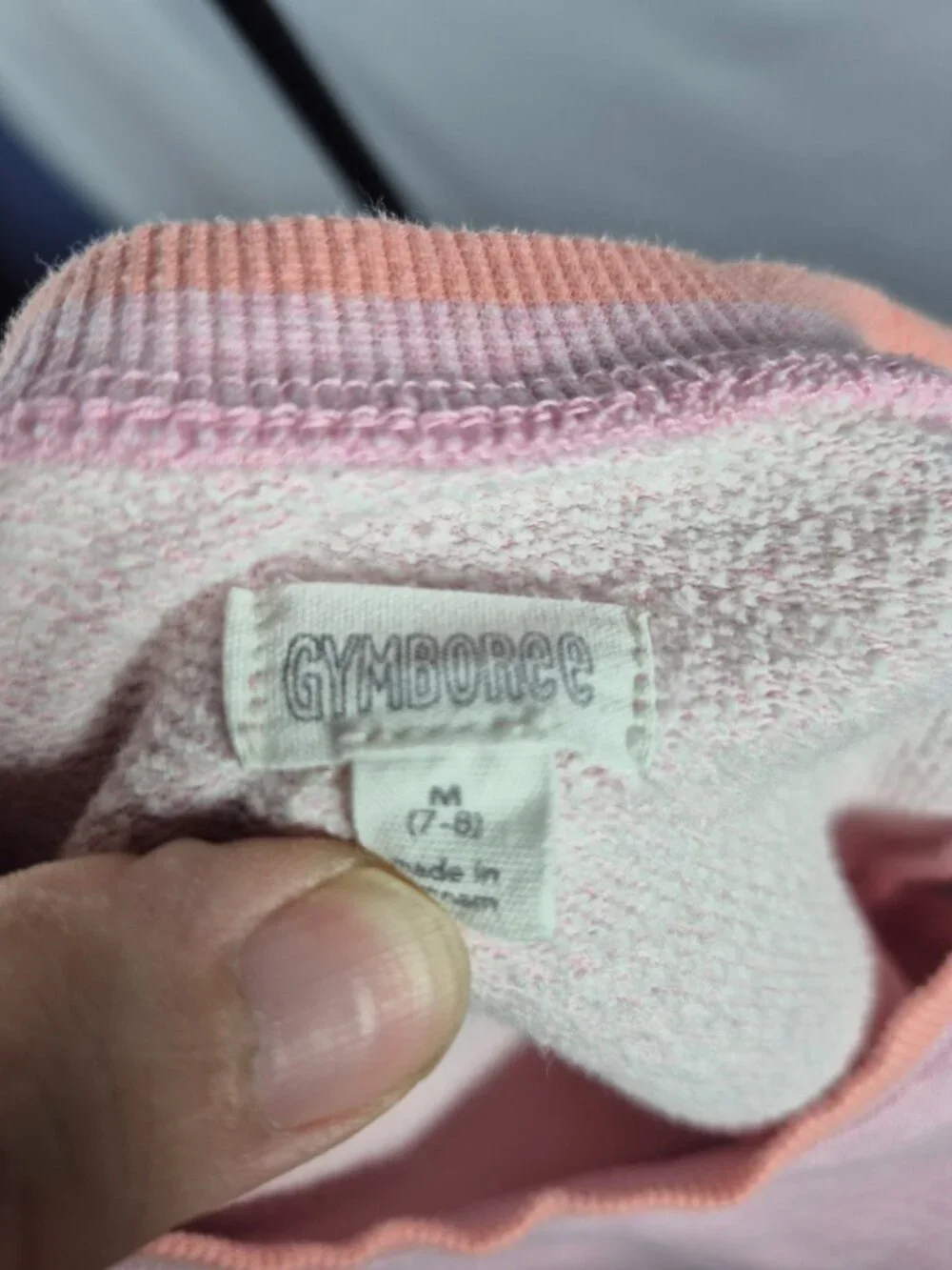 Gymboree Girls M 7-8 Pink Sweatshirt Skater Dress With Pockets